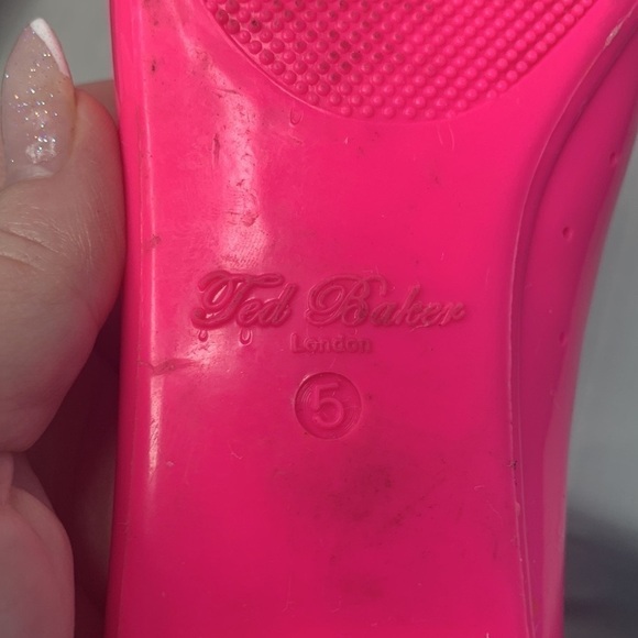 Ted Baker London bow flats on pink - Picture 8 of 11